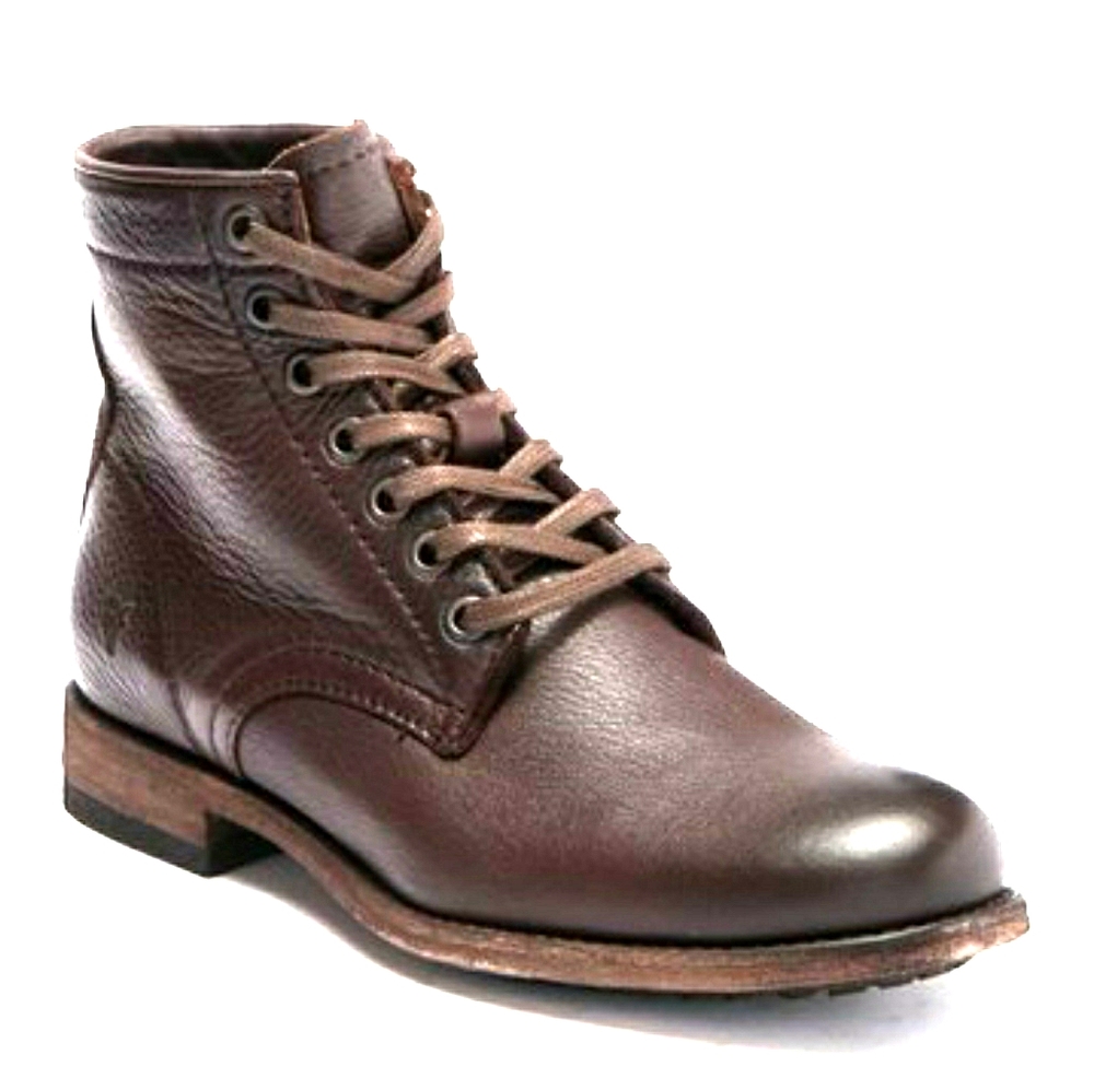 Frye Dark Brown Laceup Boots